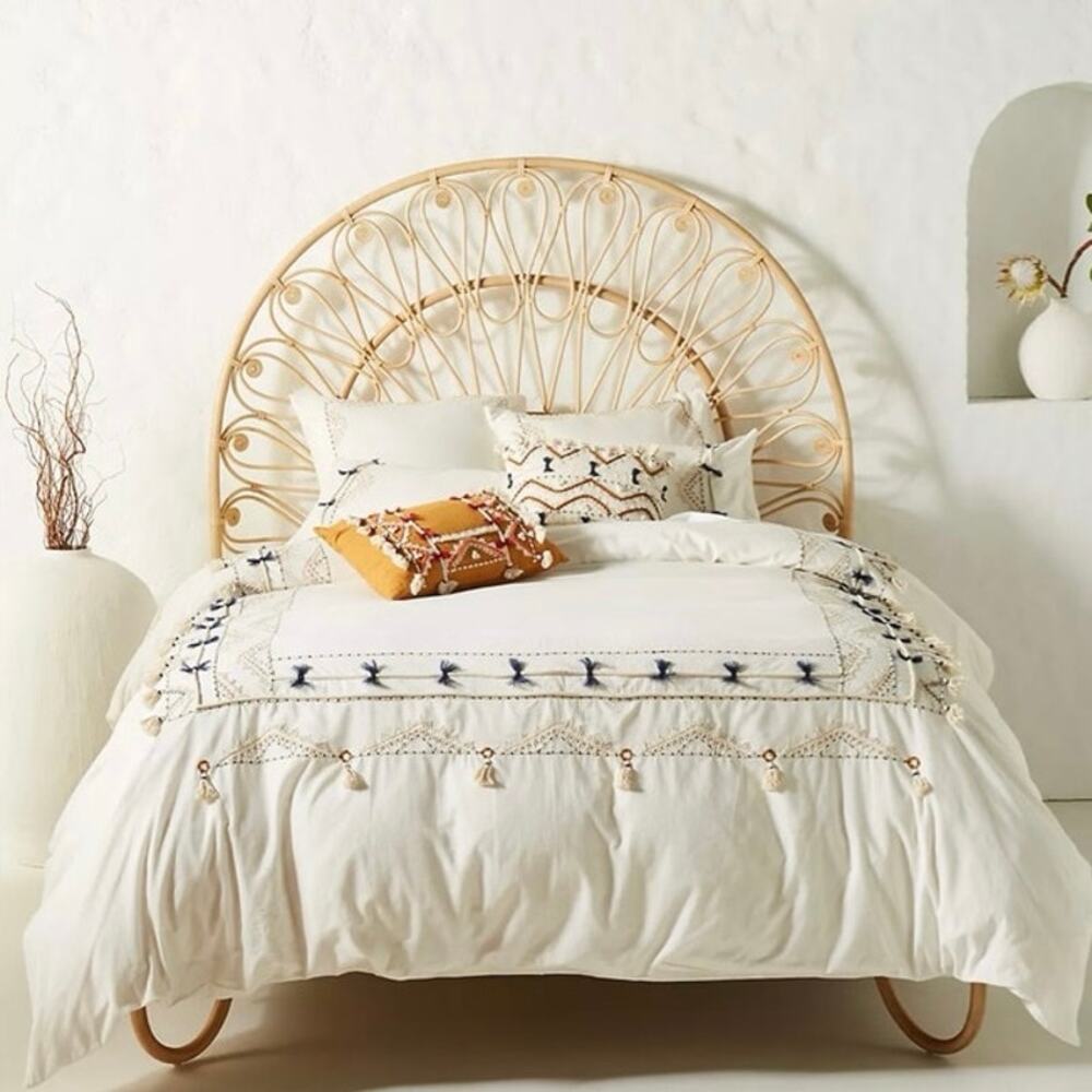 Anthropologie x Vineet Bahl Romula Embroidered Queen Duvet Cover